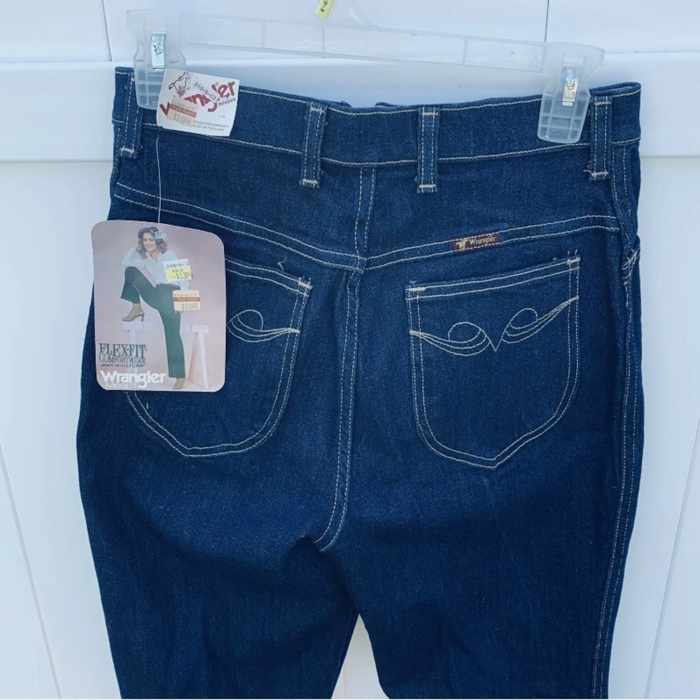 🆕 Vintage Wrangler Misses Flex Fit Women’s Blue Jeans New Old Stock 1980’s